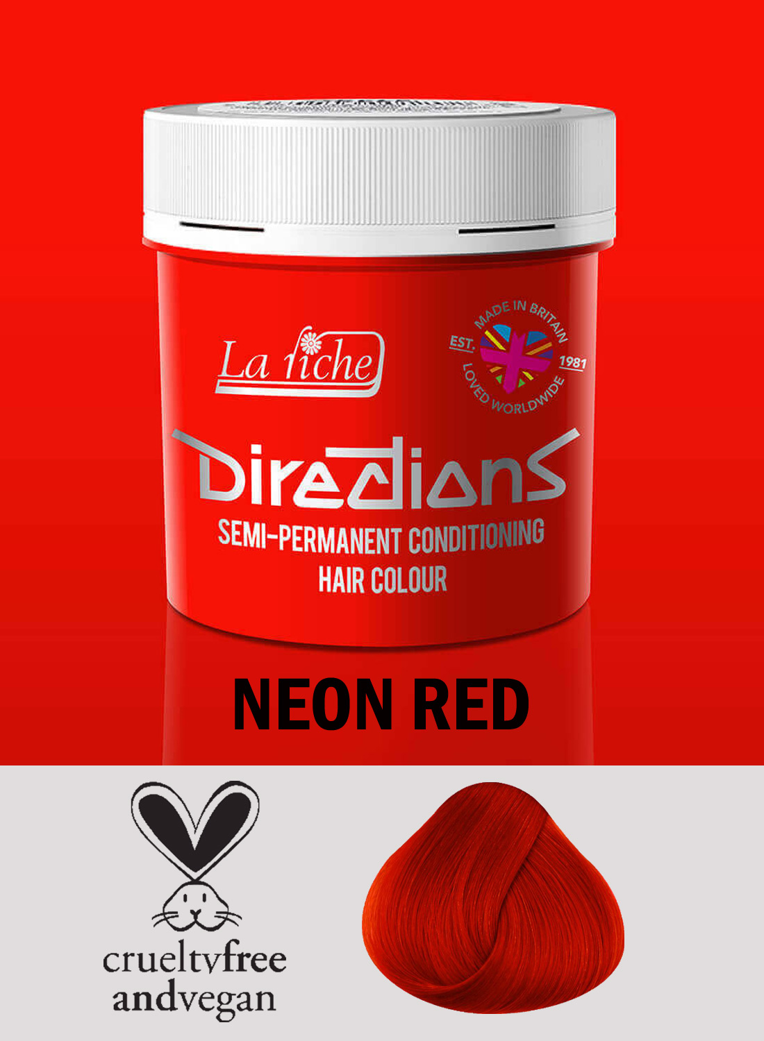 Directions Hair Colour Neon Red