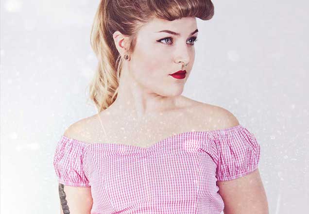 Rockabilly Pink Blouse