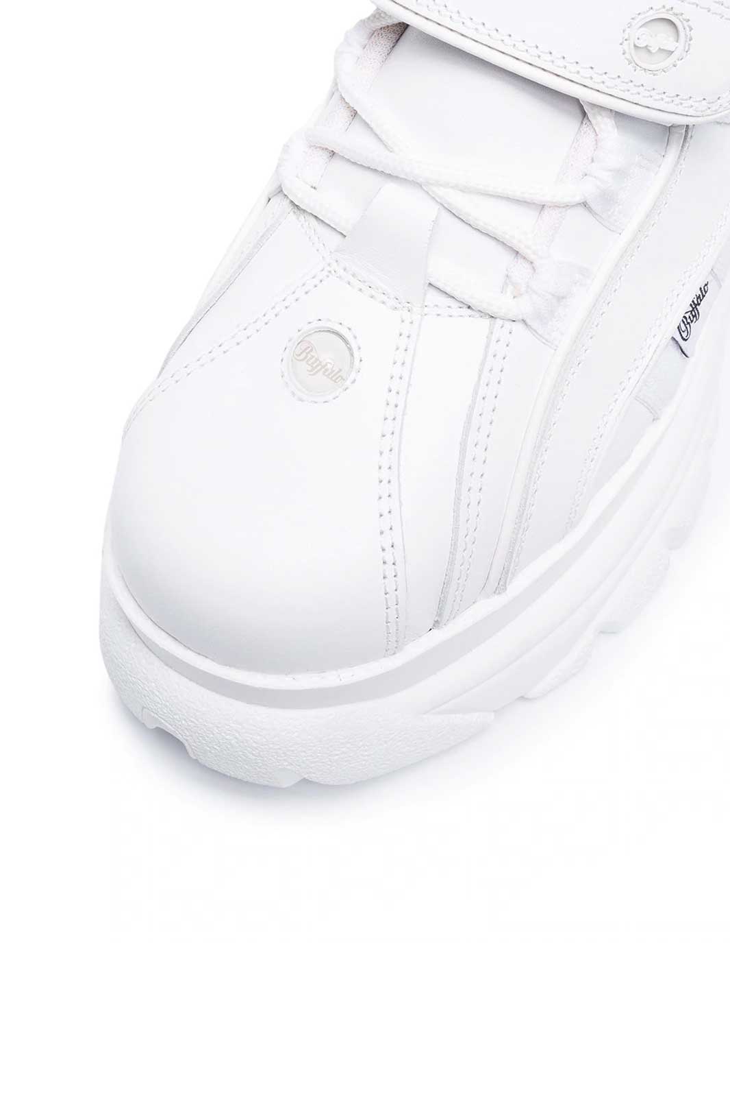 Buffalo 1348 Platform Sneaker White närbild