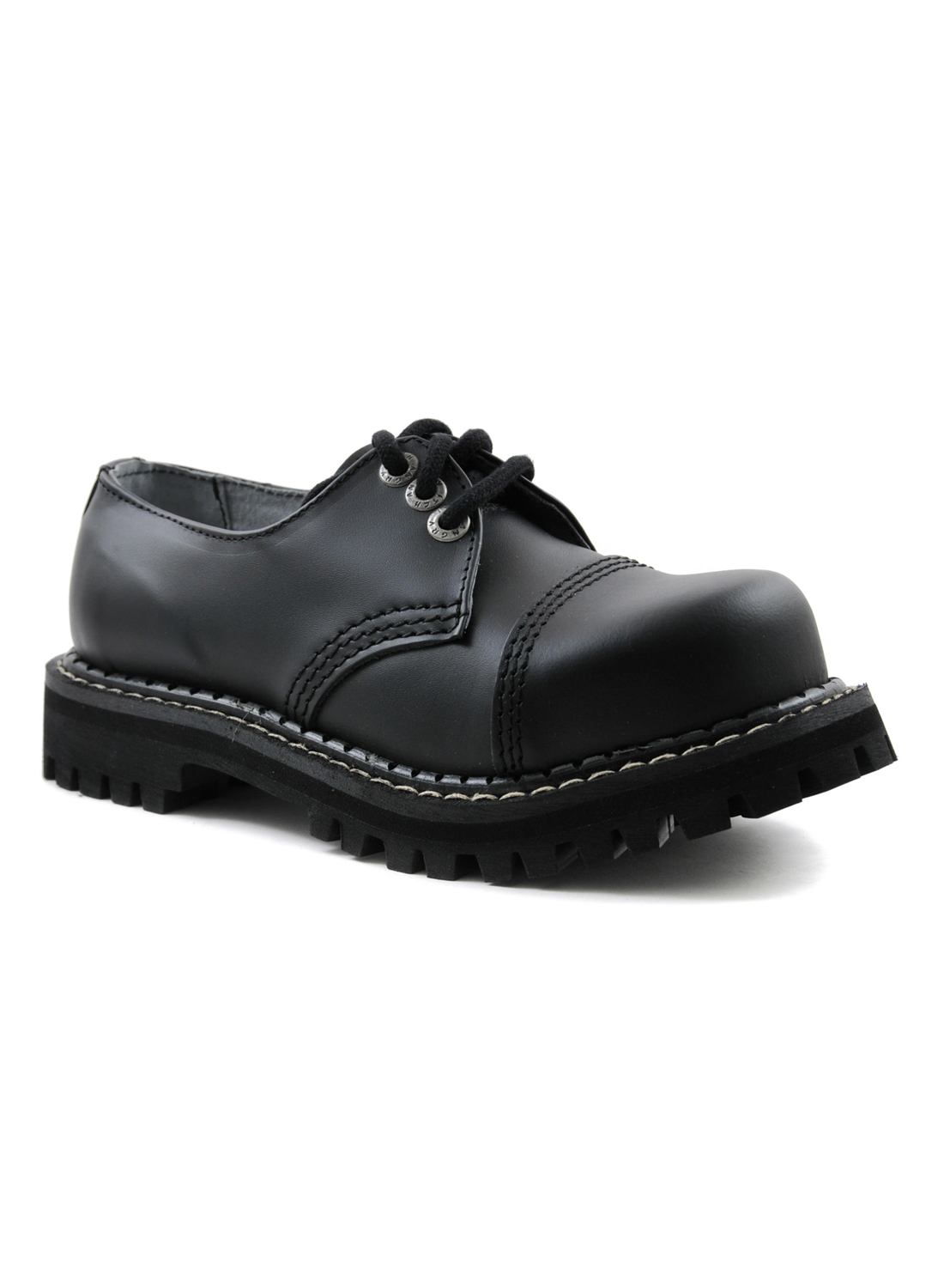 Angry Itch 3 Eye Steel Toe Boots Leather