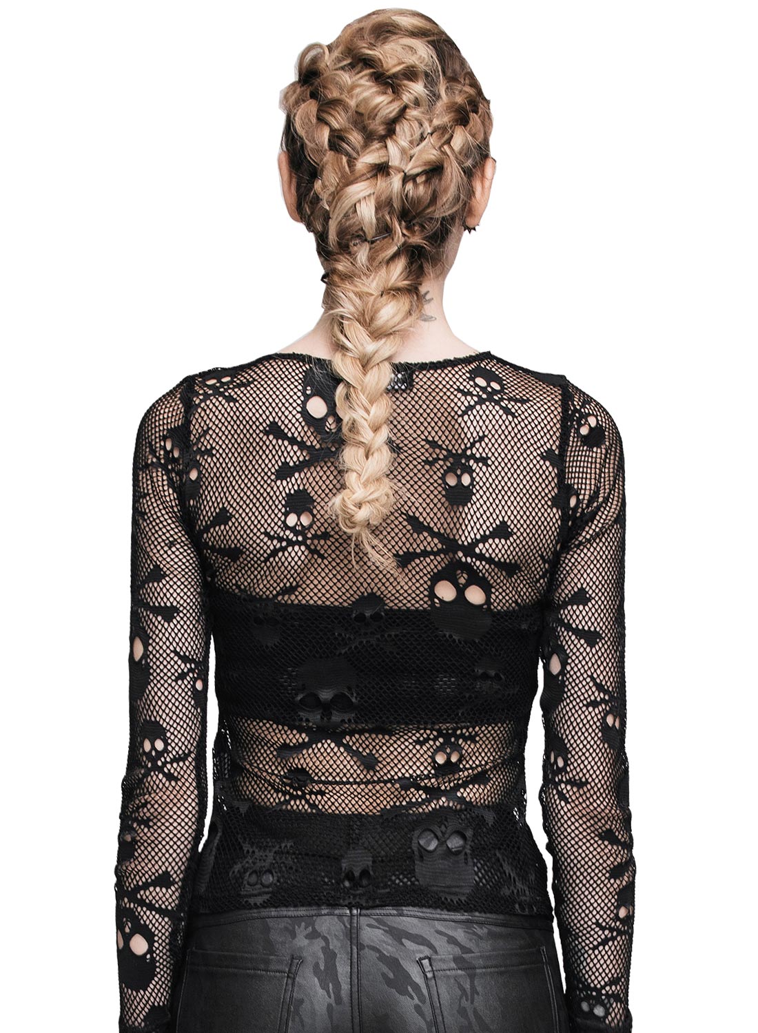 Skelator fishnet top