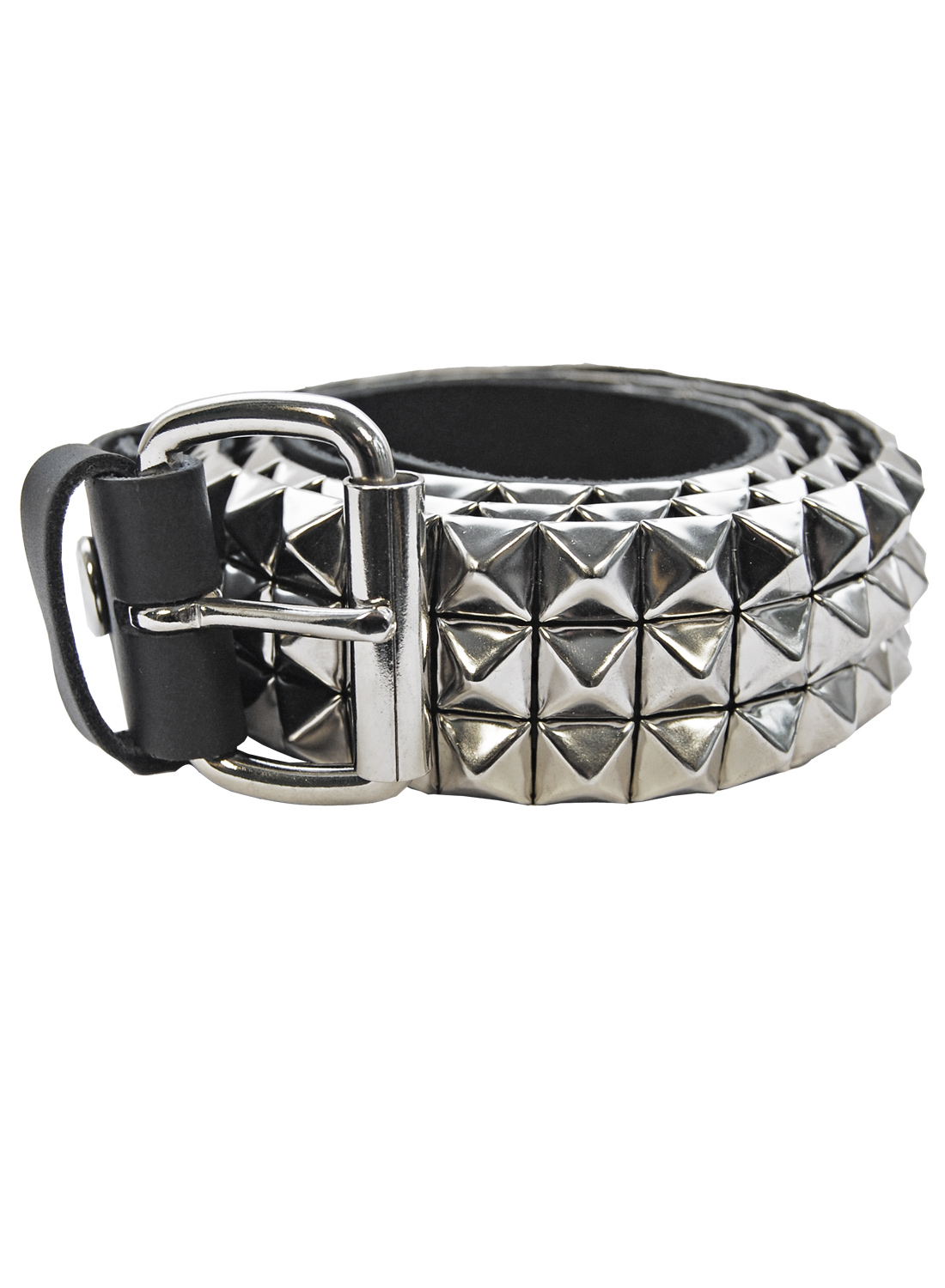 3 Row Pyramidbelt Silver