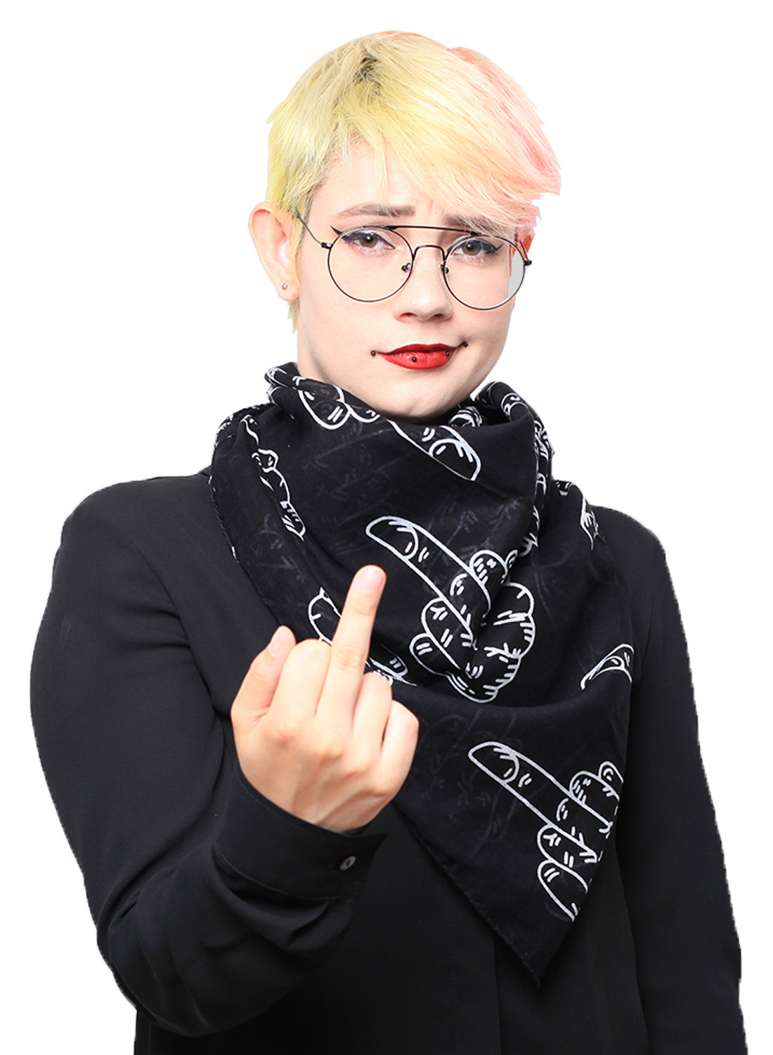 F*CK Off Scarf Black