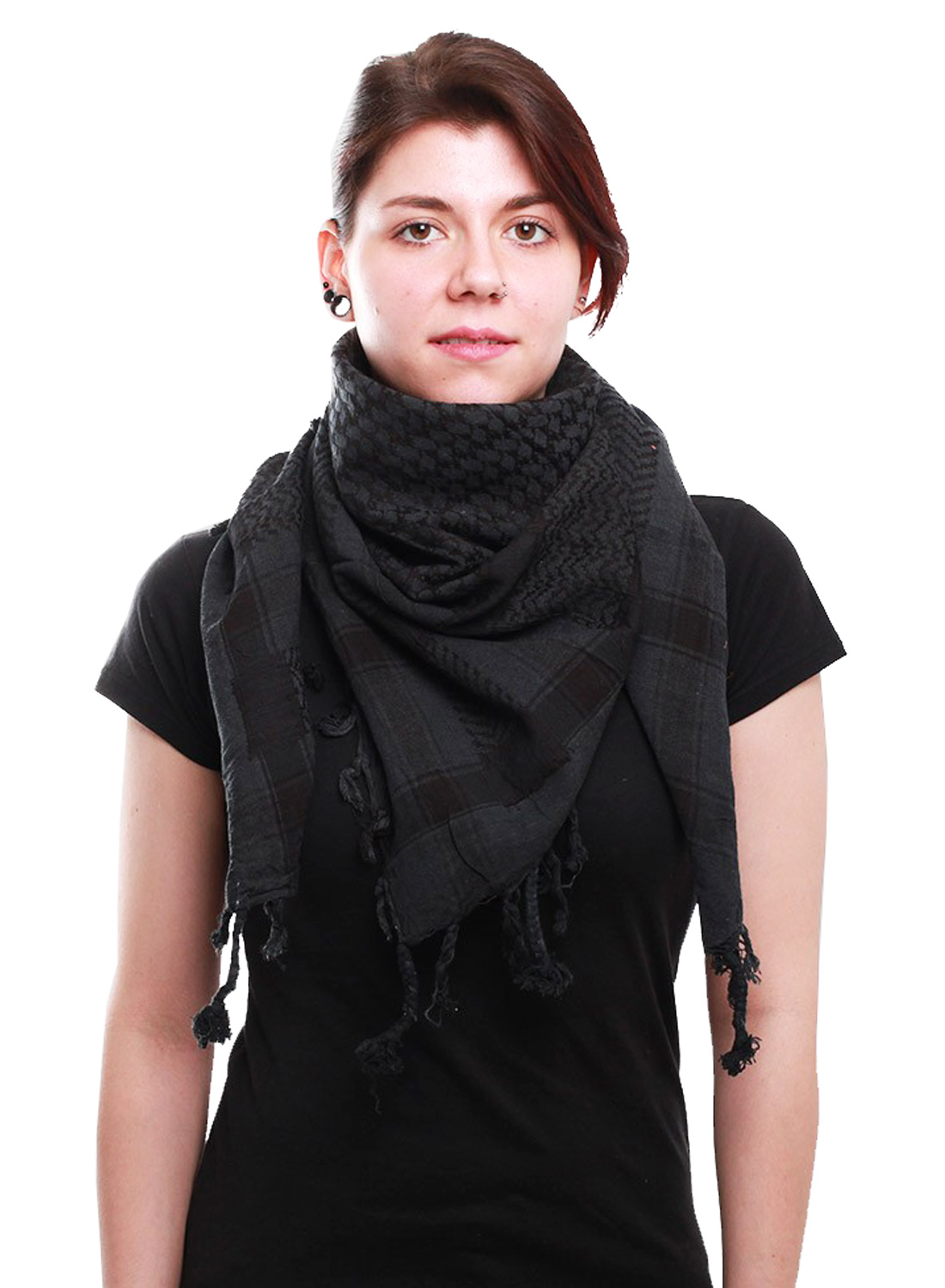 Keffiyeh Black and Black