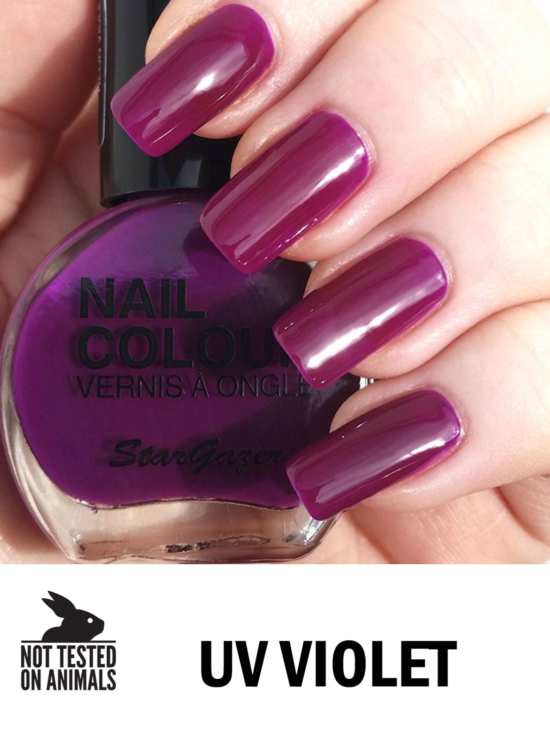 Neon Nail Polish Violet