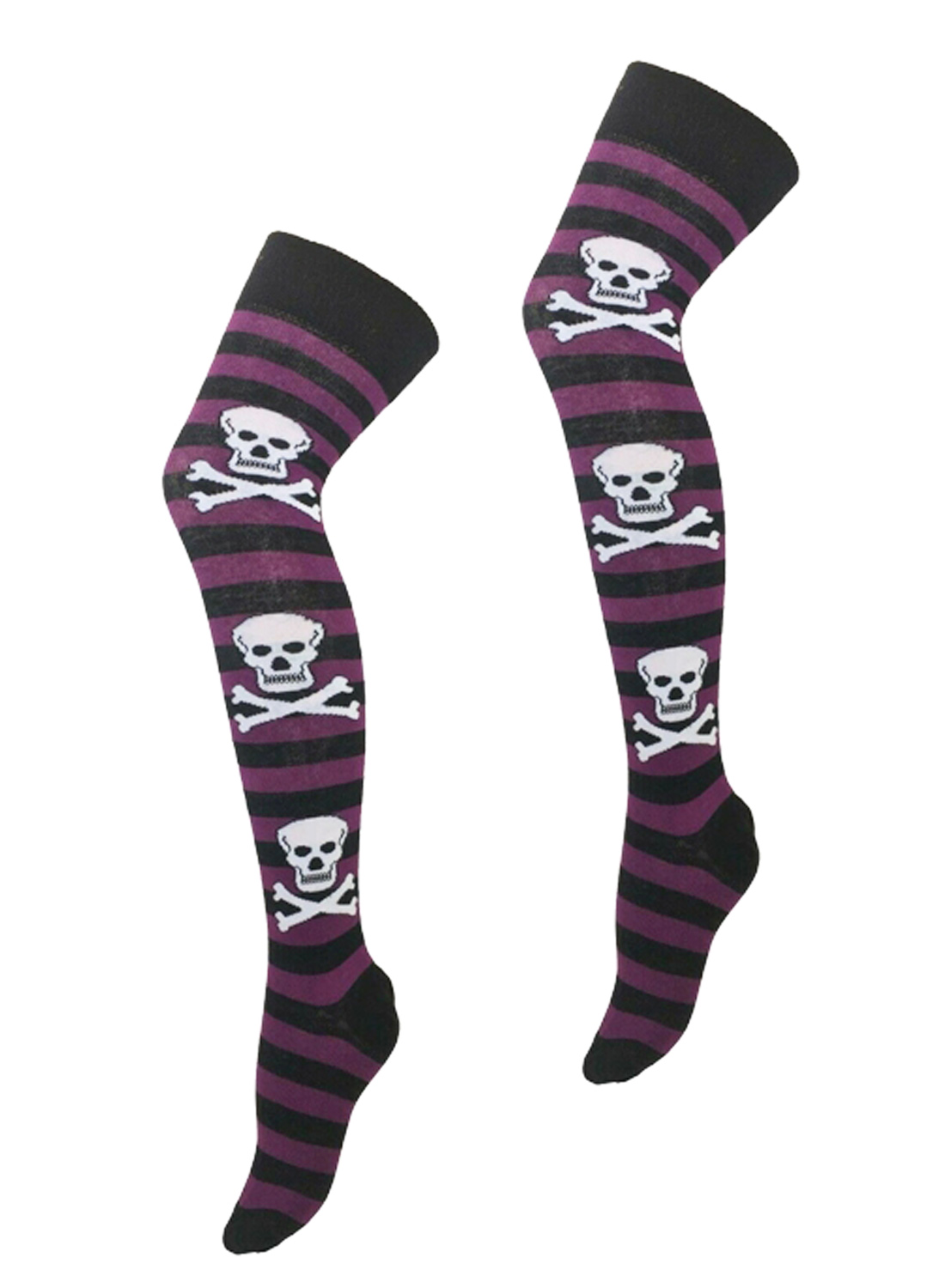 OK Stripe Skulls Red