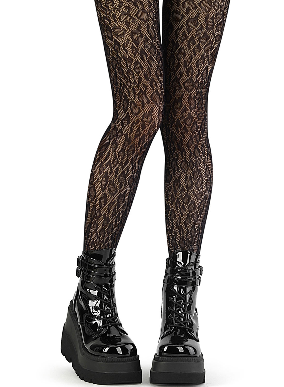 Leo Spots Fishnet Tights