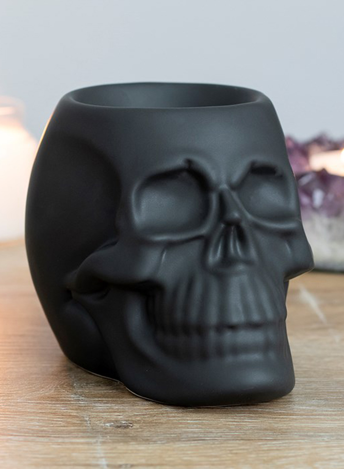 Black Skull Oil Burner