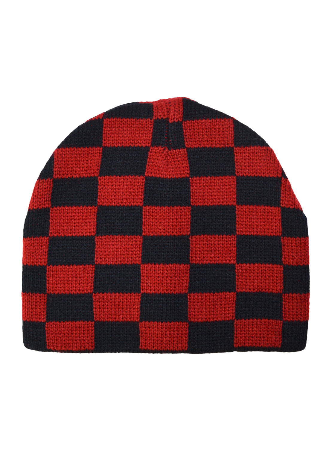 Checkers Black/Red Bennie