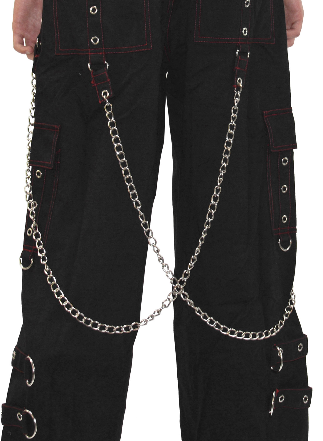 Metal Edge Trousers Red - Bild 3