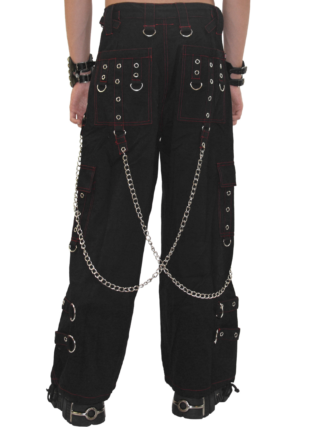 Metal Edge Trousers Red