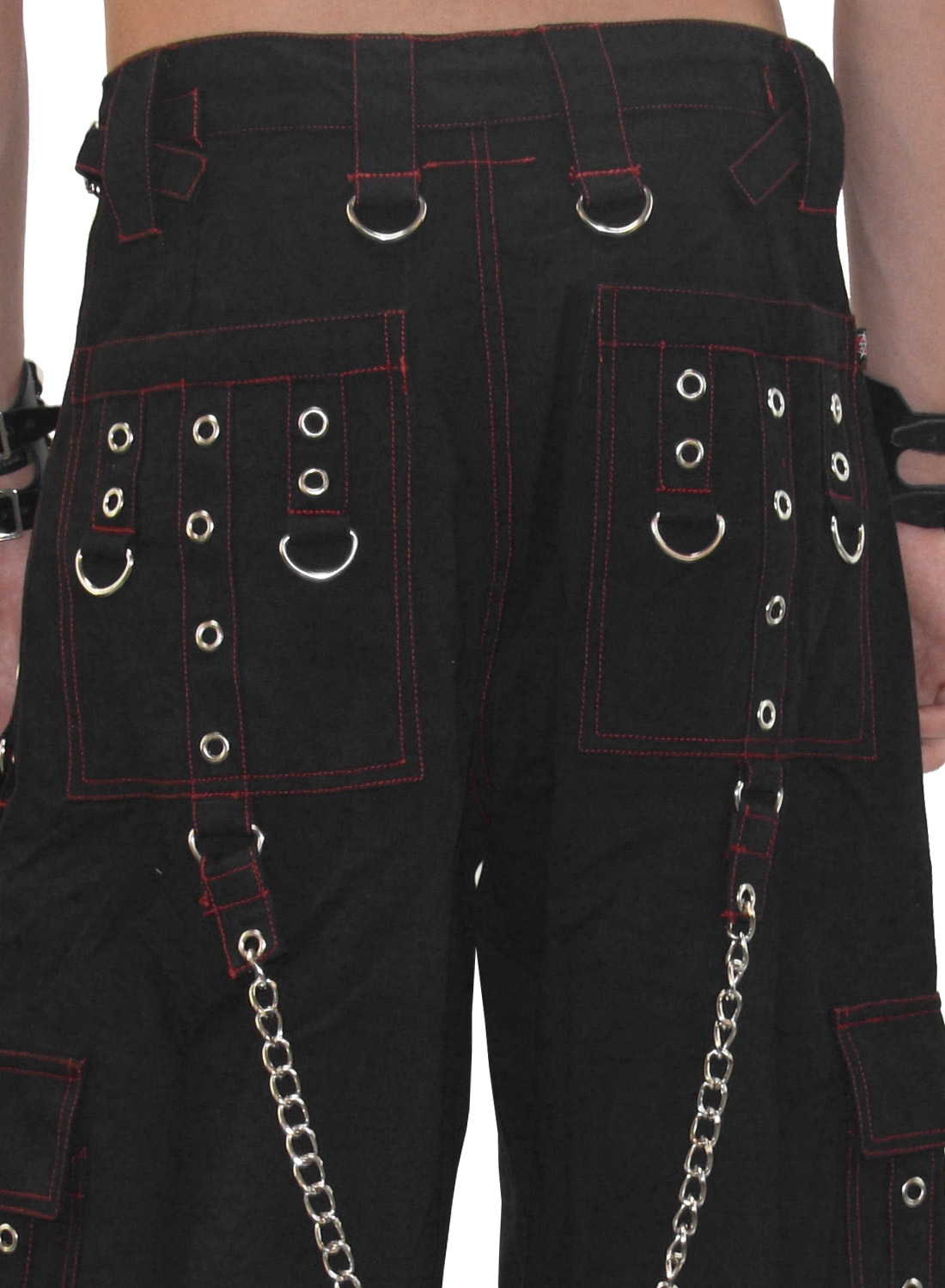 Metal Edge Trousers Red - Bild 4