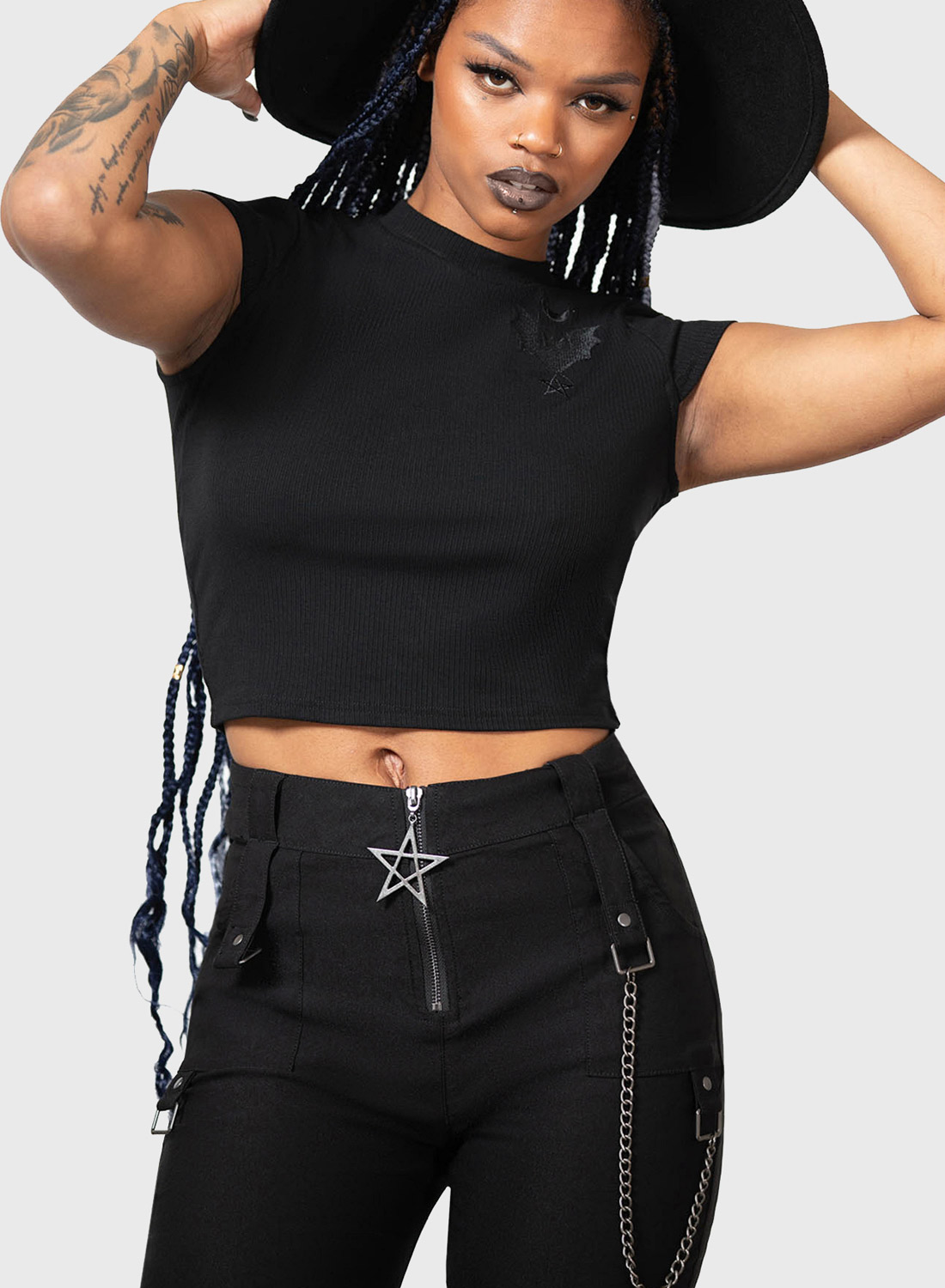 Tartanarchist Trousers Black - Bild 2