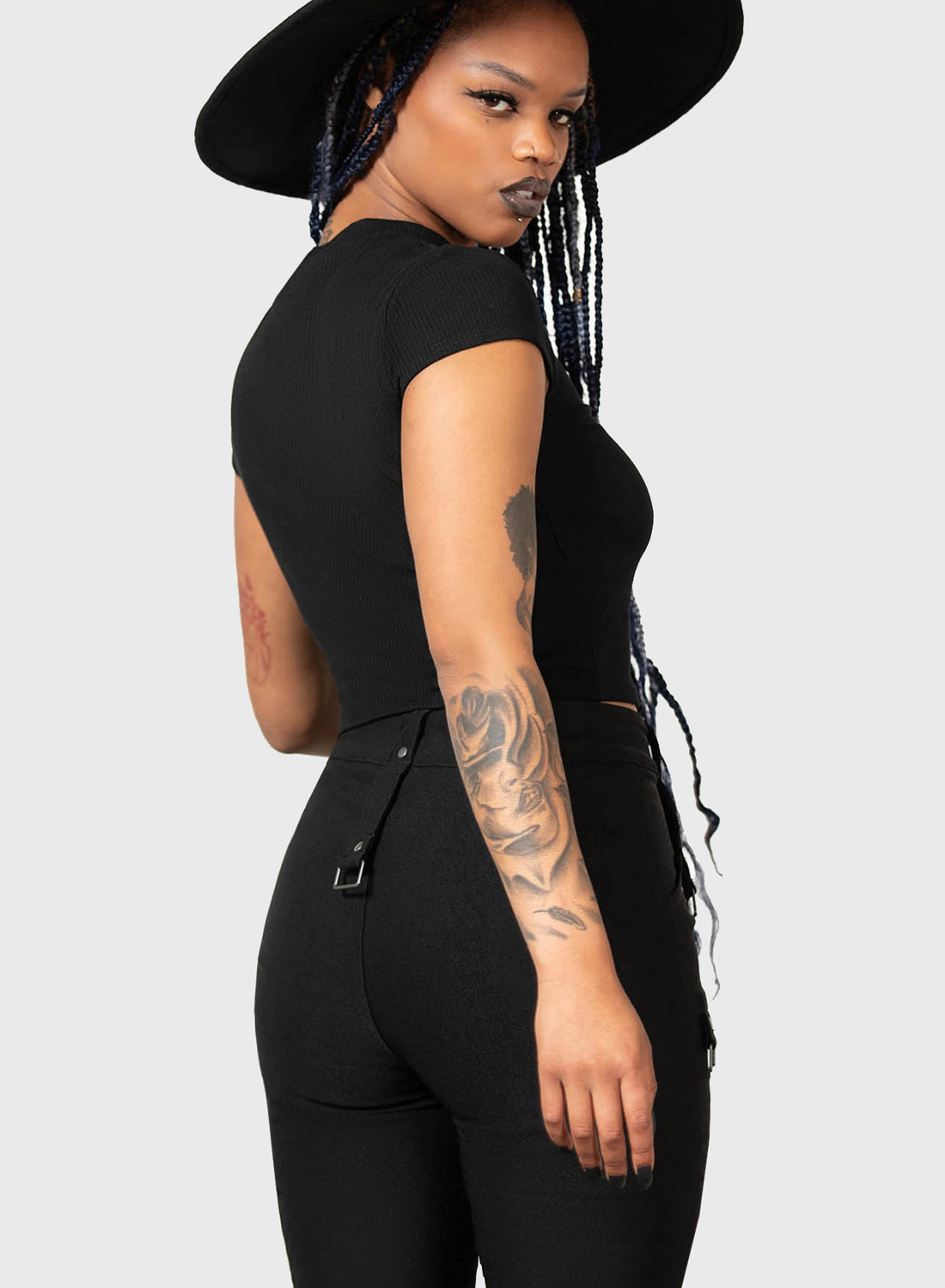 Tartanarchist Trousers Black - Bild 3