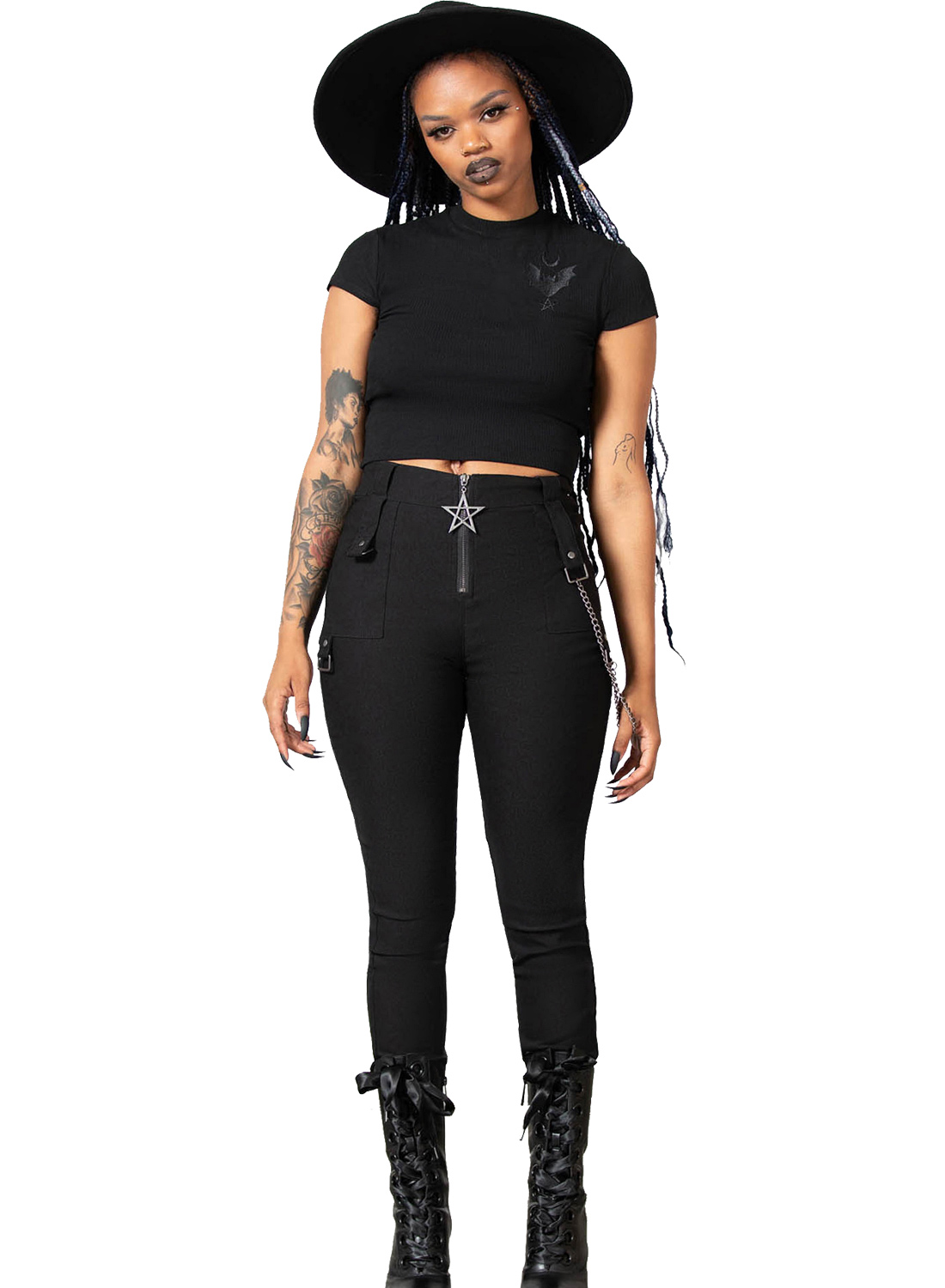 Tartanarchist Trousers Black