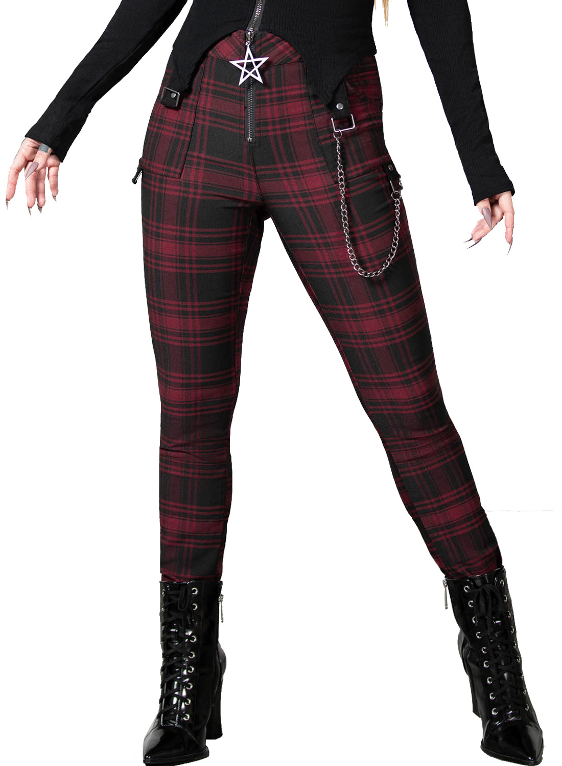 Tartanarchist Trousers Crimson