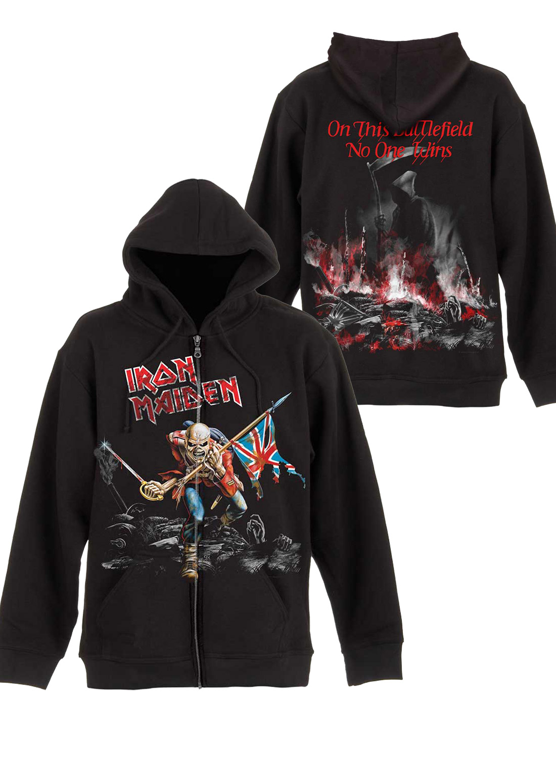 Iron Maiden Scuffed Tropper Zip Hoodie