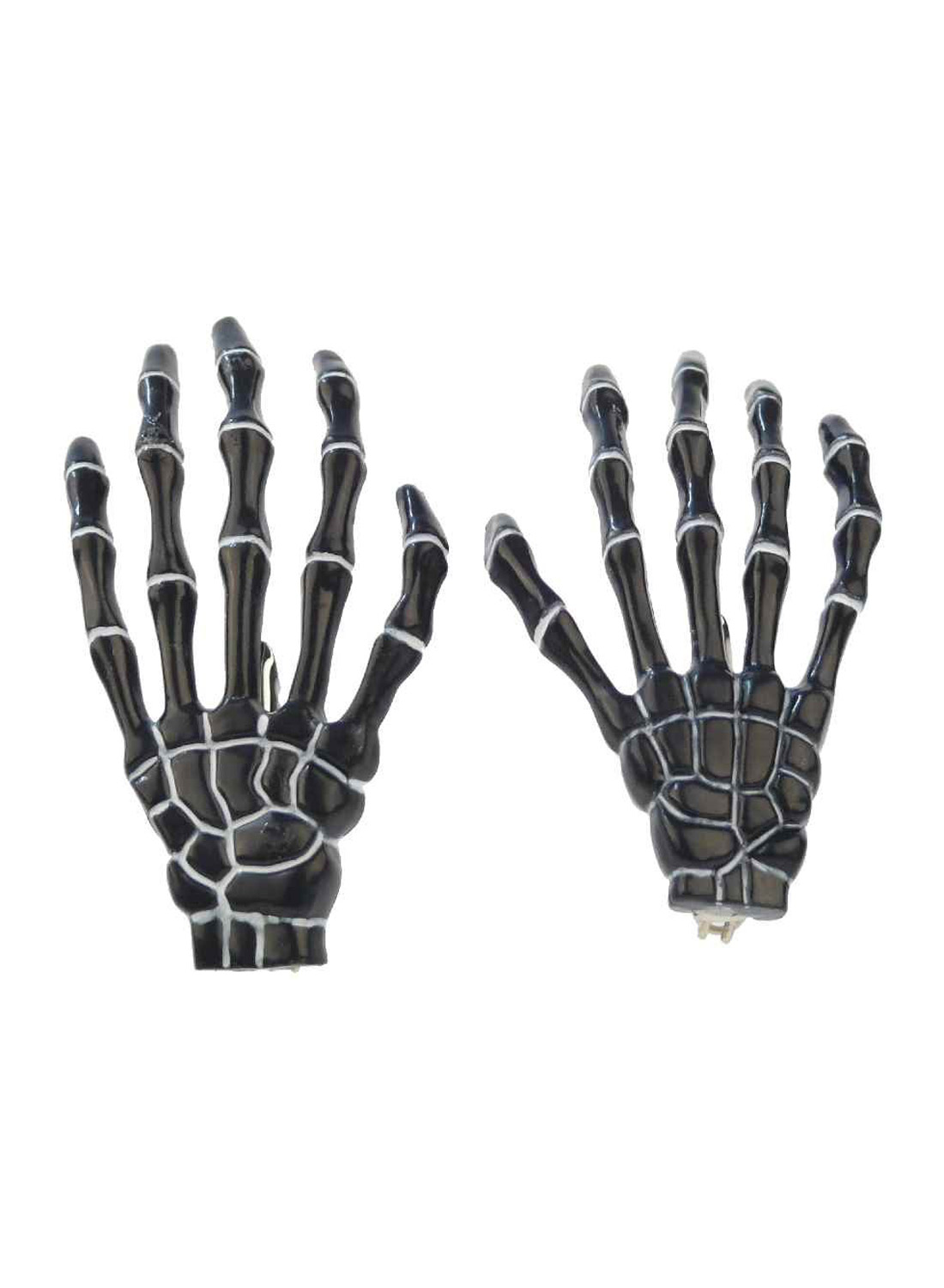 Skeleton Hands Hairklip Black - Bild 3