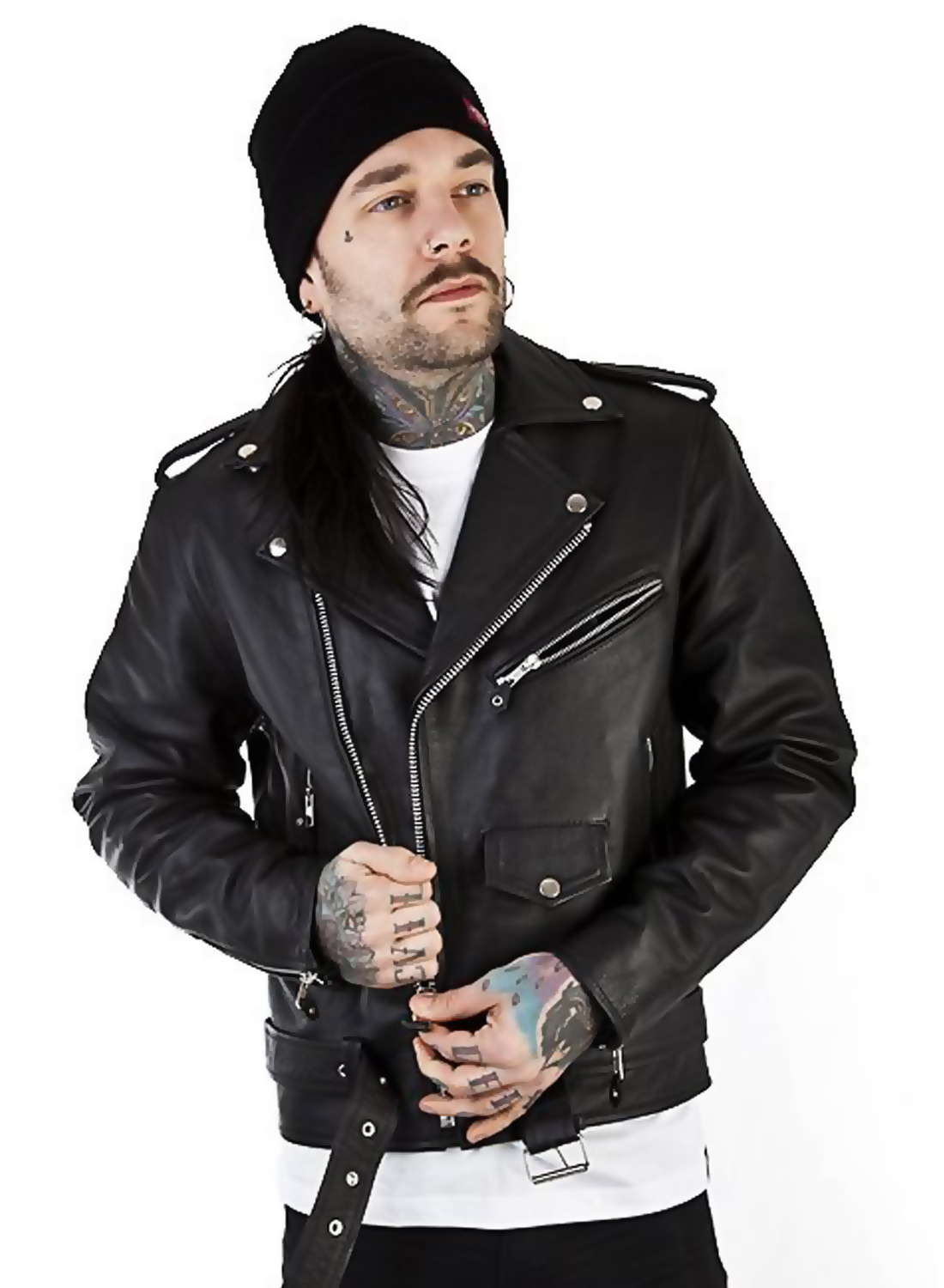 Roll Leather Jacket Men