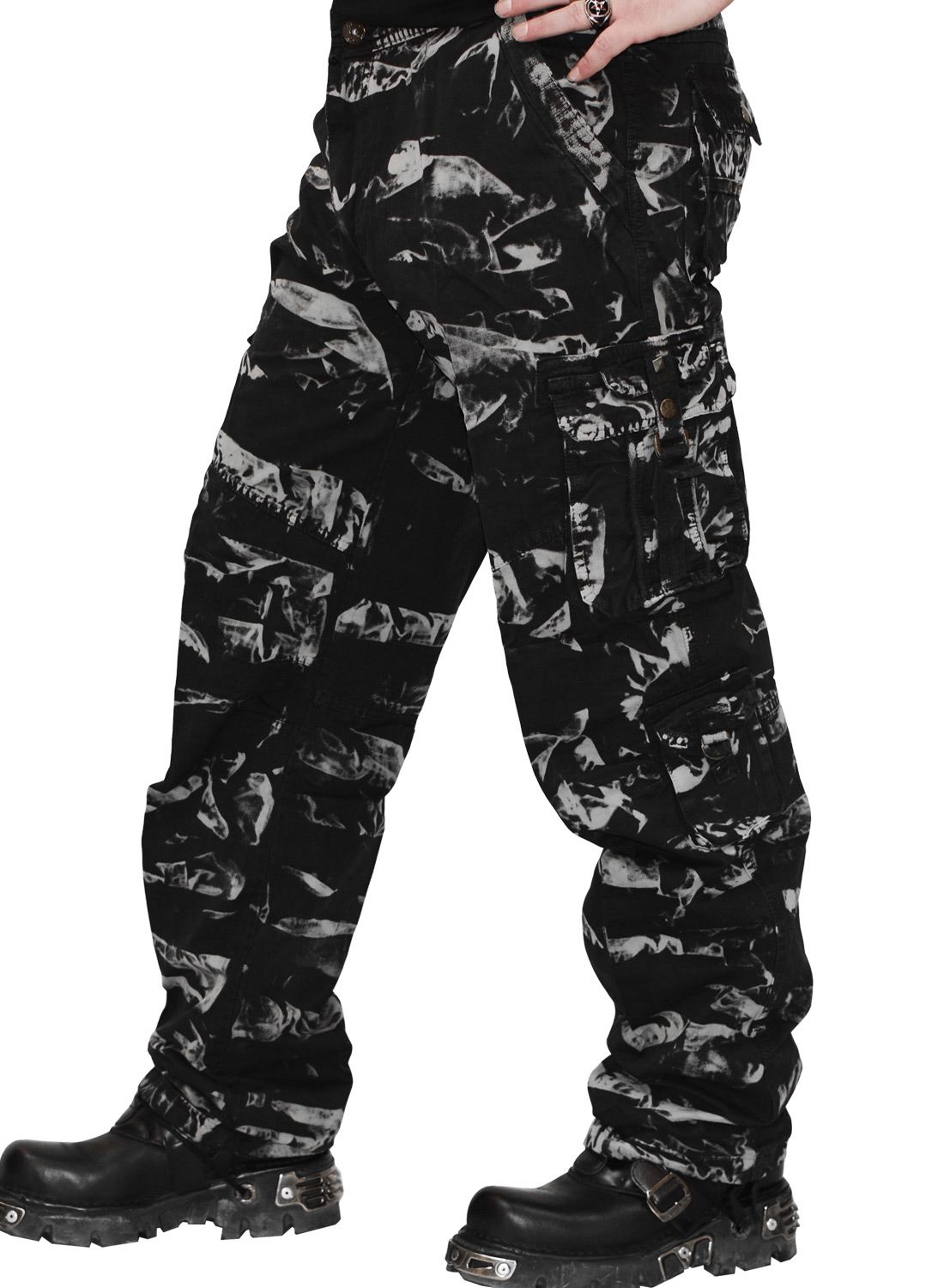 Dark Camo Cargo Pants