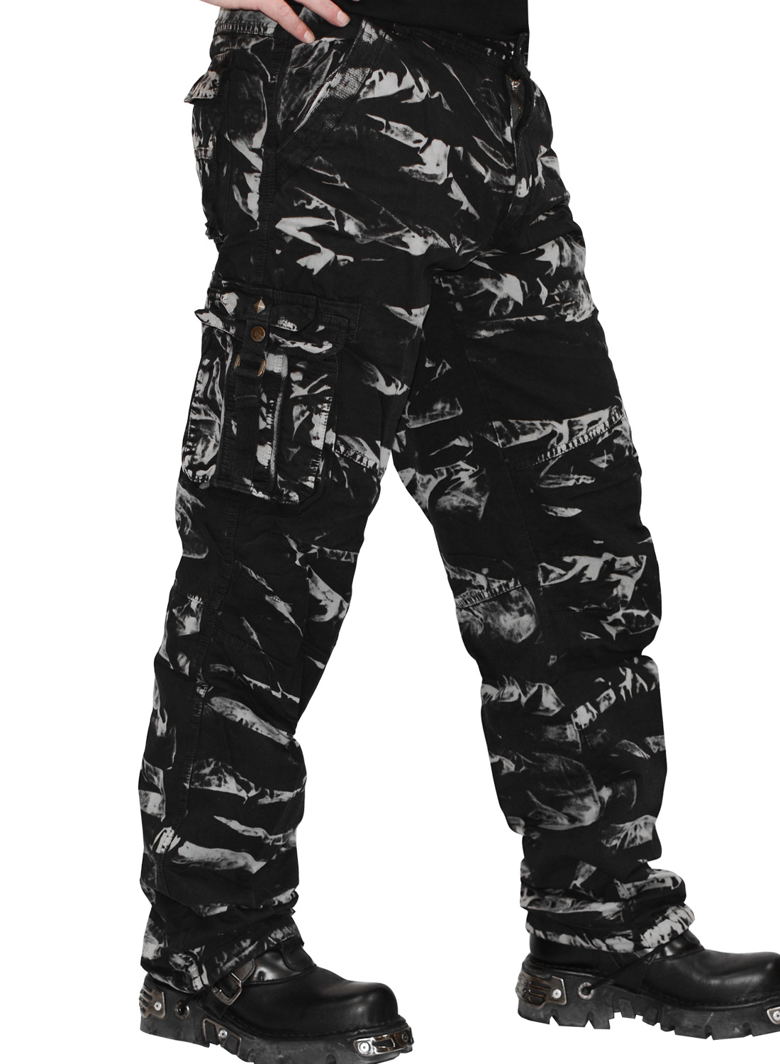 Dark Camo Cargo Pants - Bild 3