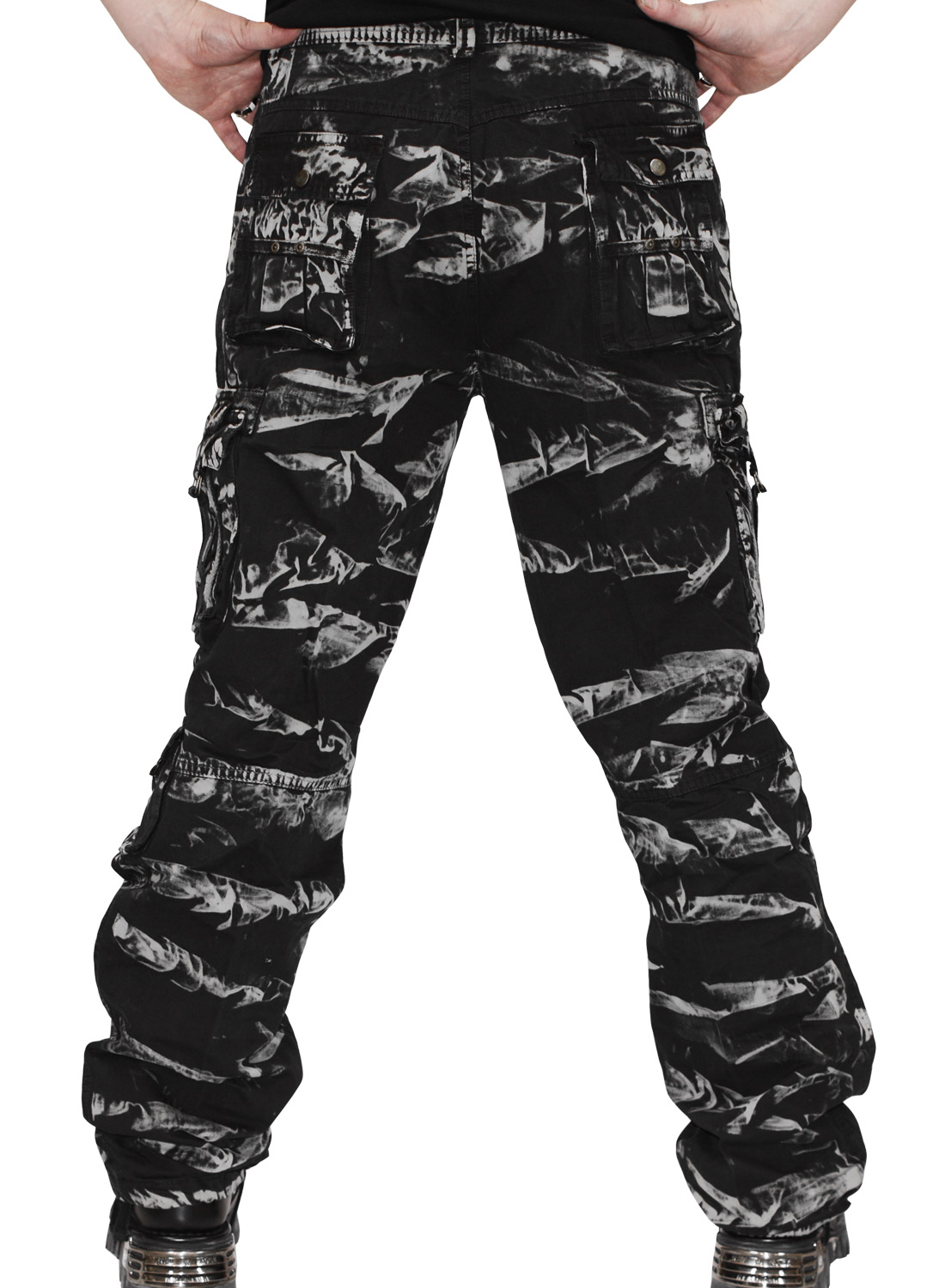 Dark Camo Cargo Pants - Bild 4