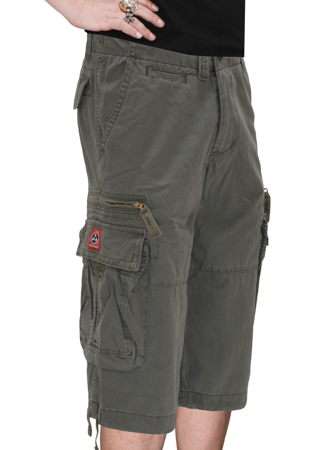 Gray Cargo Shorts