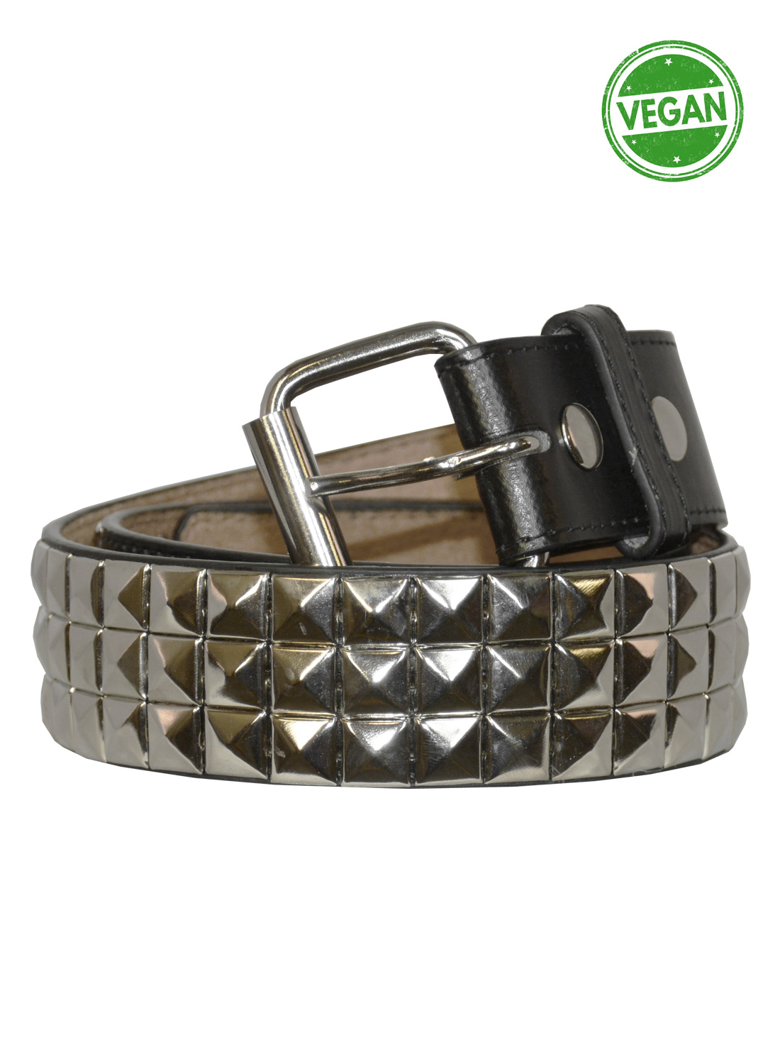 Pyramid 3 Row Vegan Belt