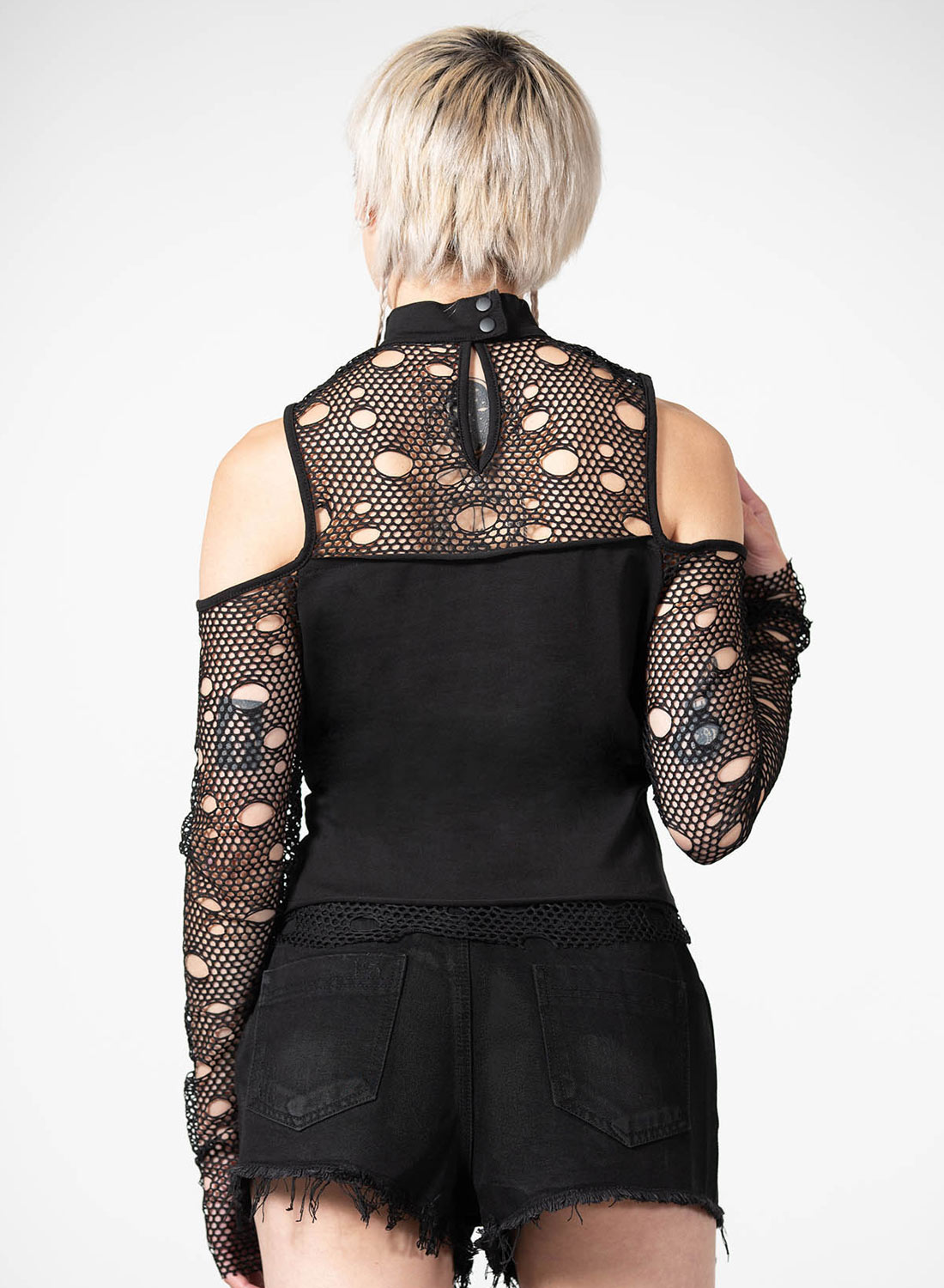 Burn out Fishnet Top