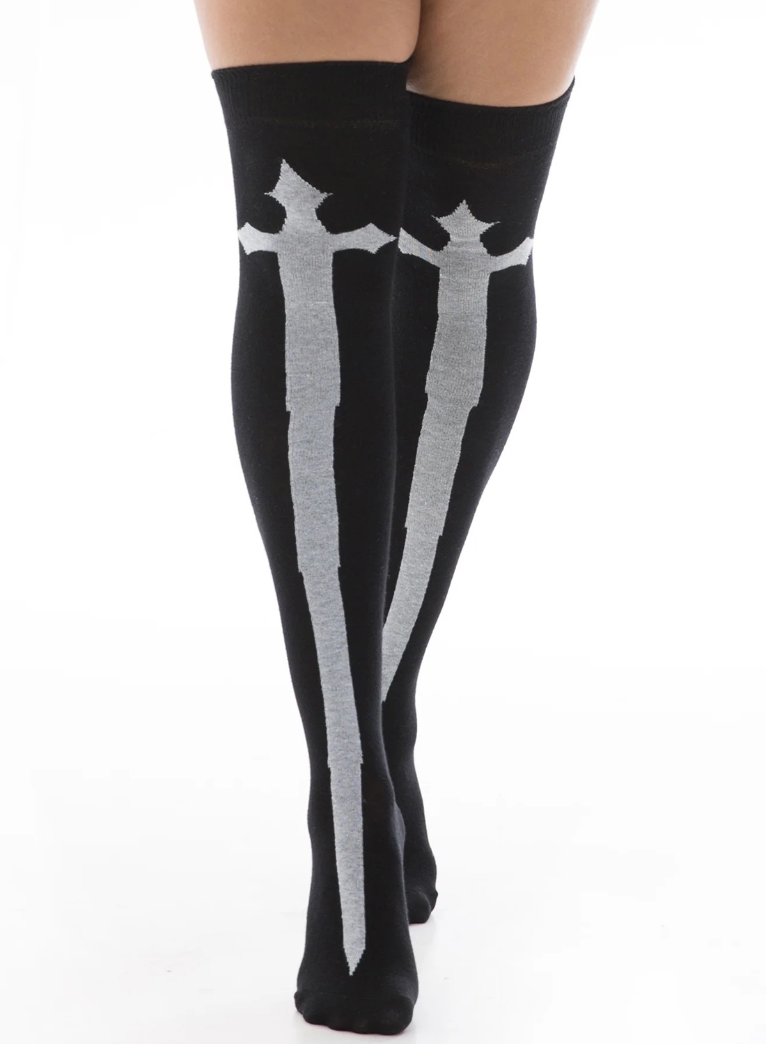 Over Knee Cross Socks