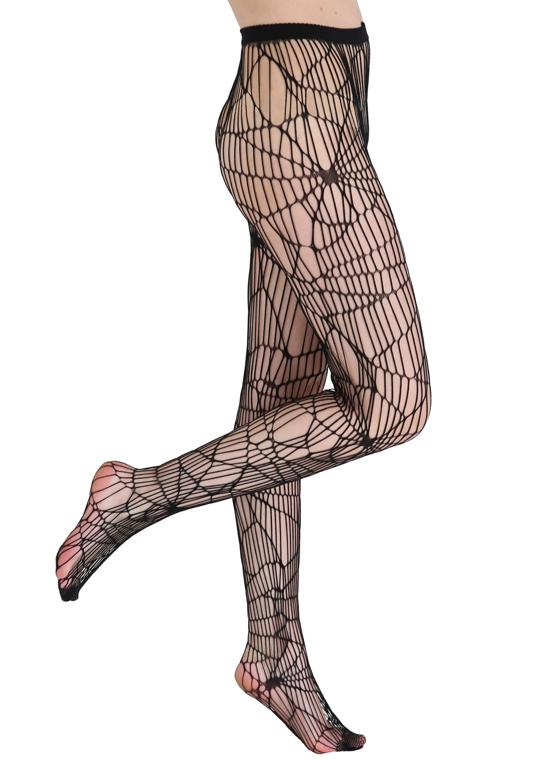 Cobweb Pattern Net Tights