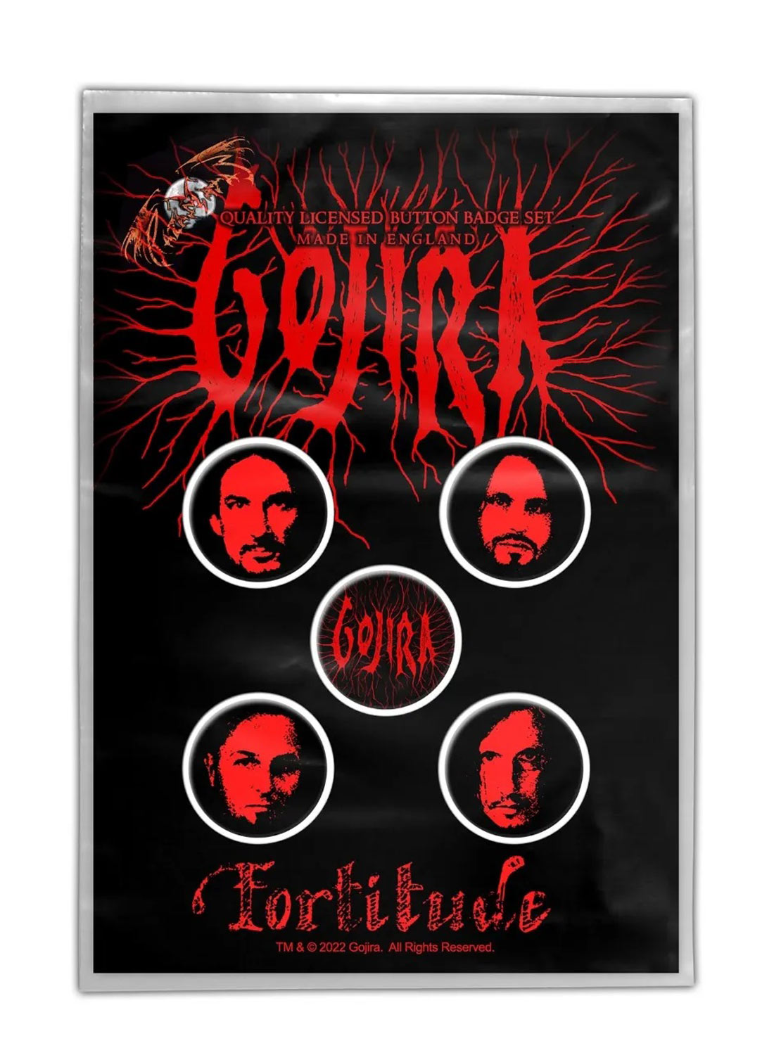 Gojira Fortitude Badge Pack