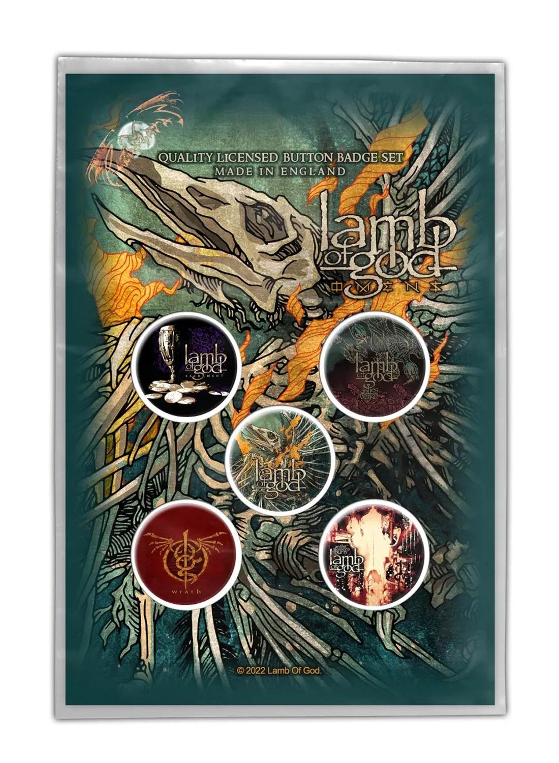 Lamb Of God Omens Badge Pack