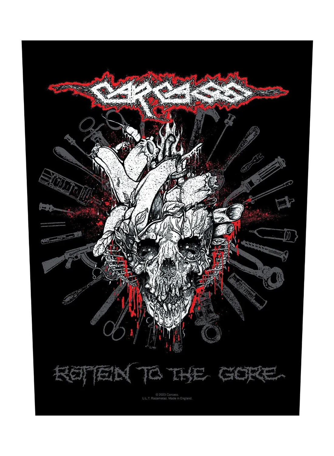 Carcass Rotten To The Gore Back Patch