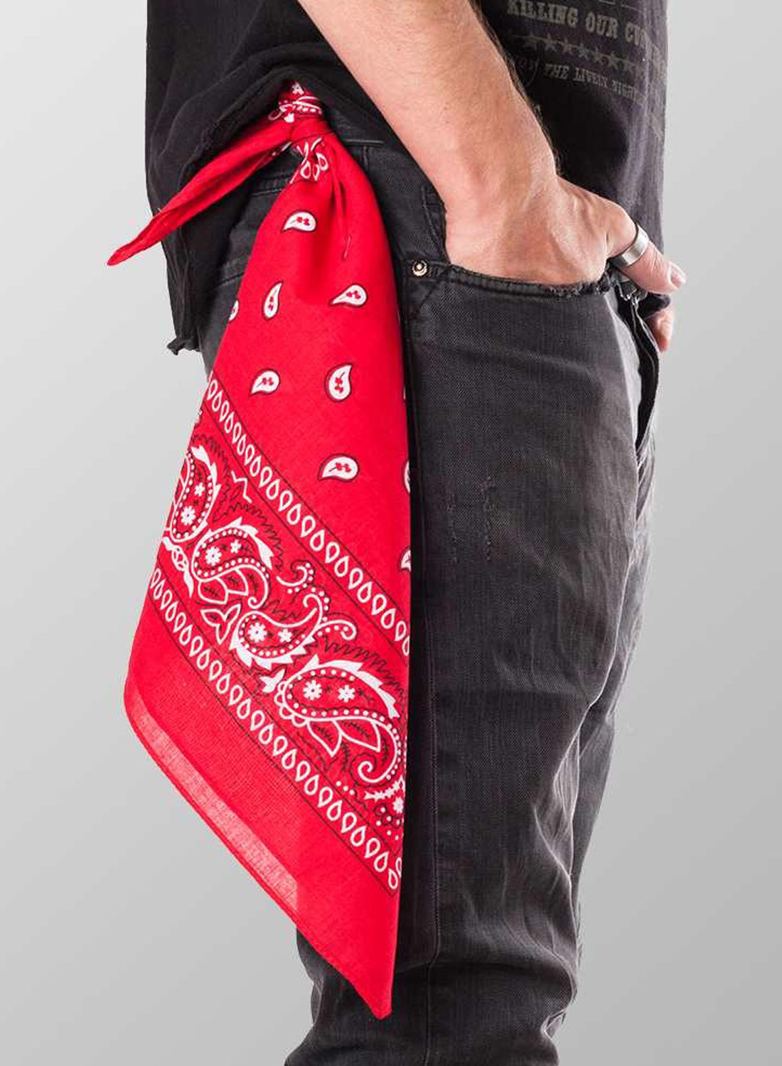 Paisley Bandana Red