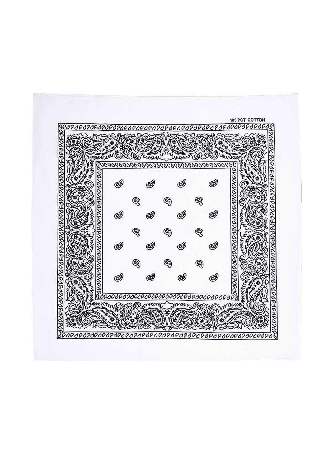 Paisley Bandana White