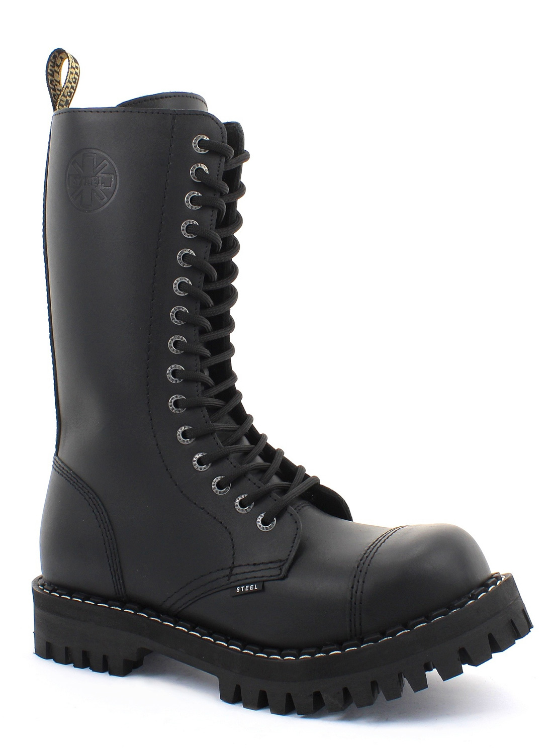 Steel 15 Holes High Steel Toe Boots