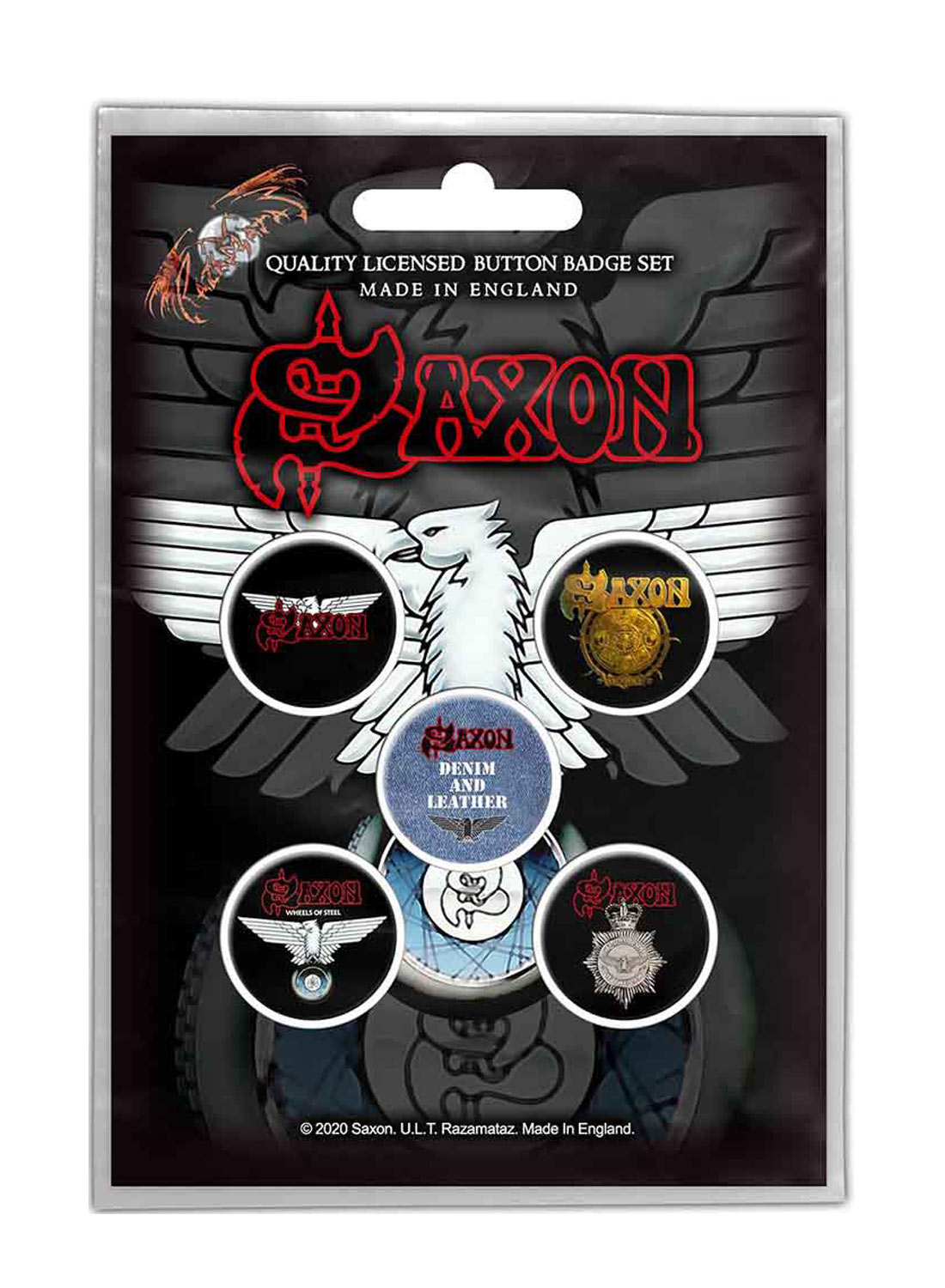 Saxon Wheels Of Steel Badge Pack