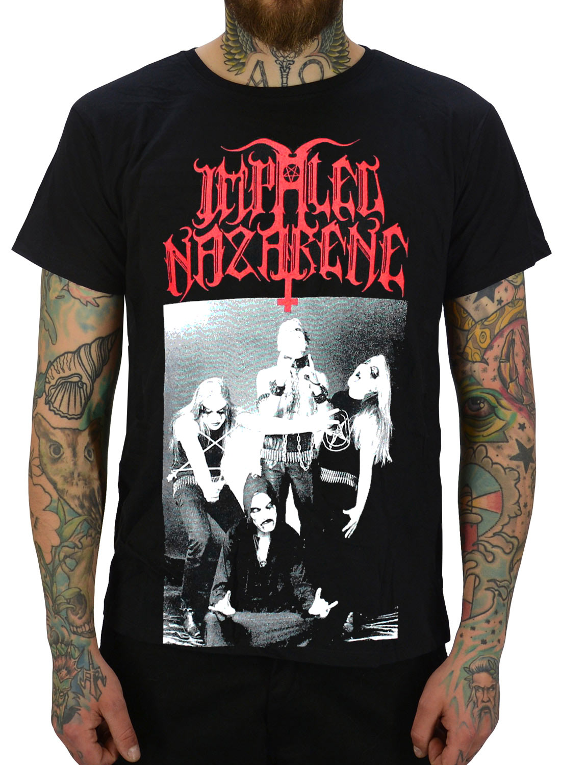 T-shirt, spiddet nazaræer Kristus er den korsfæstede hore