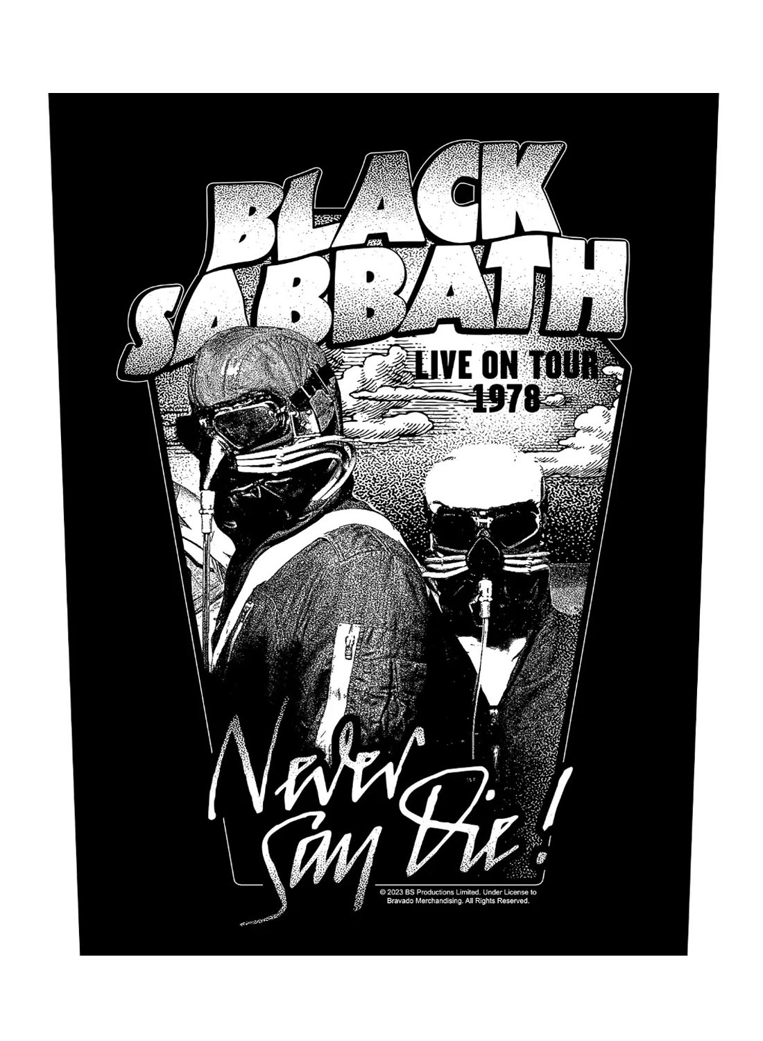 Black Sabbath Never Say Die Back Patch