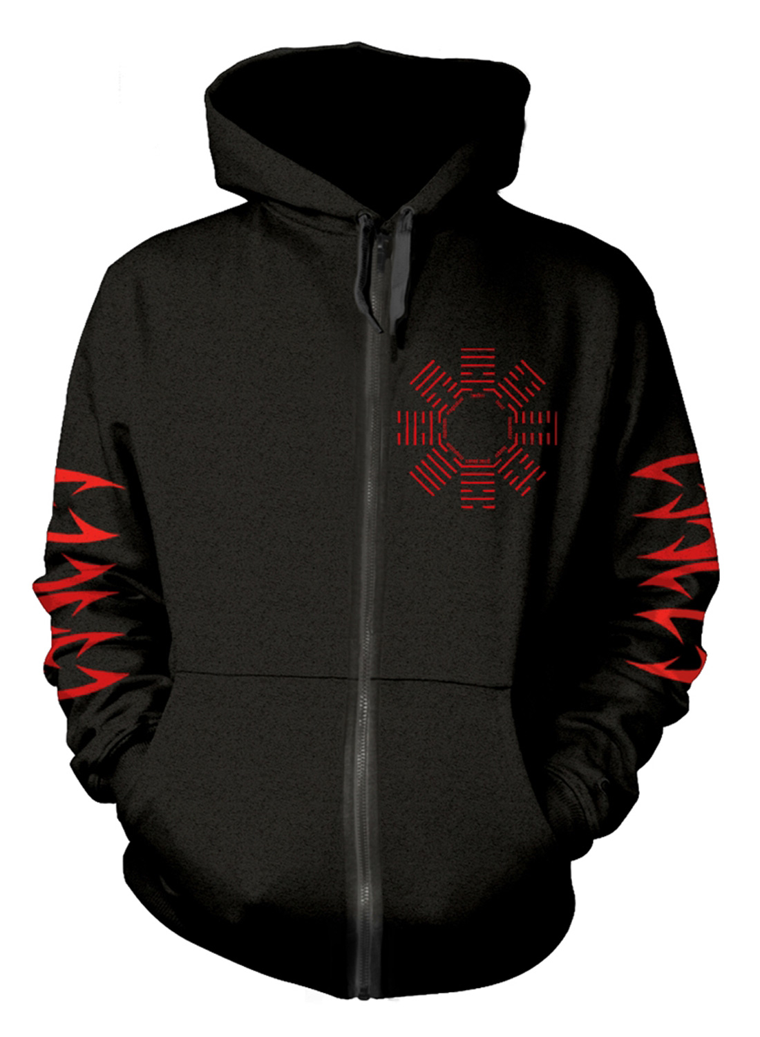 Cancer Shadow Gripped Zip Hoodie