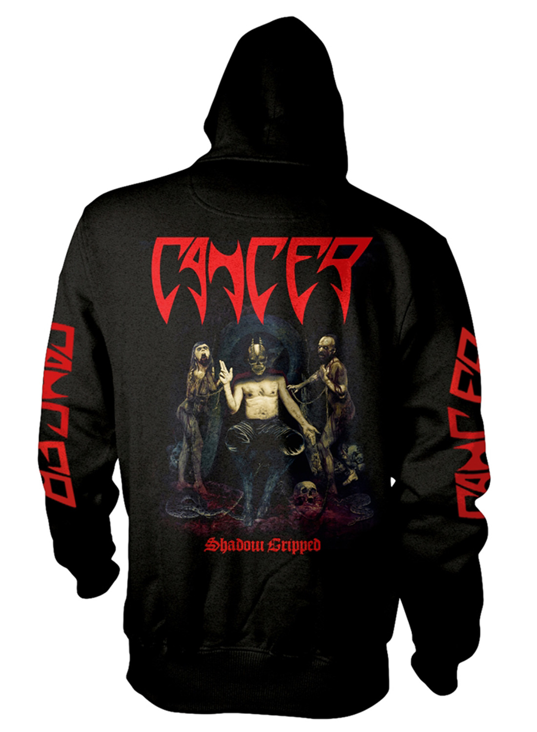 Cancer Shadow Gripped Zip Hoodie