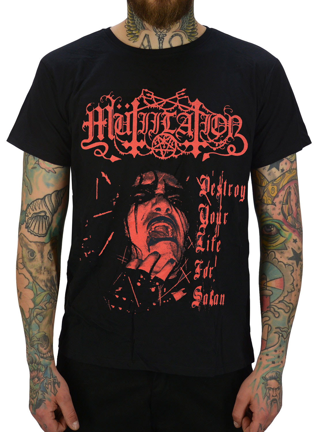 Mutiilation Destroy Your Life For Satan T-shirt
