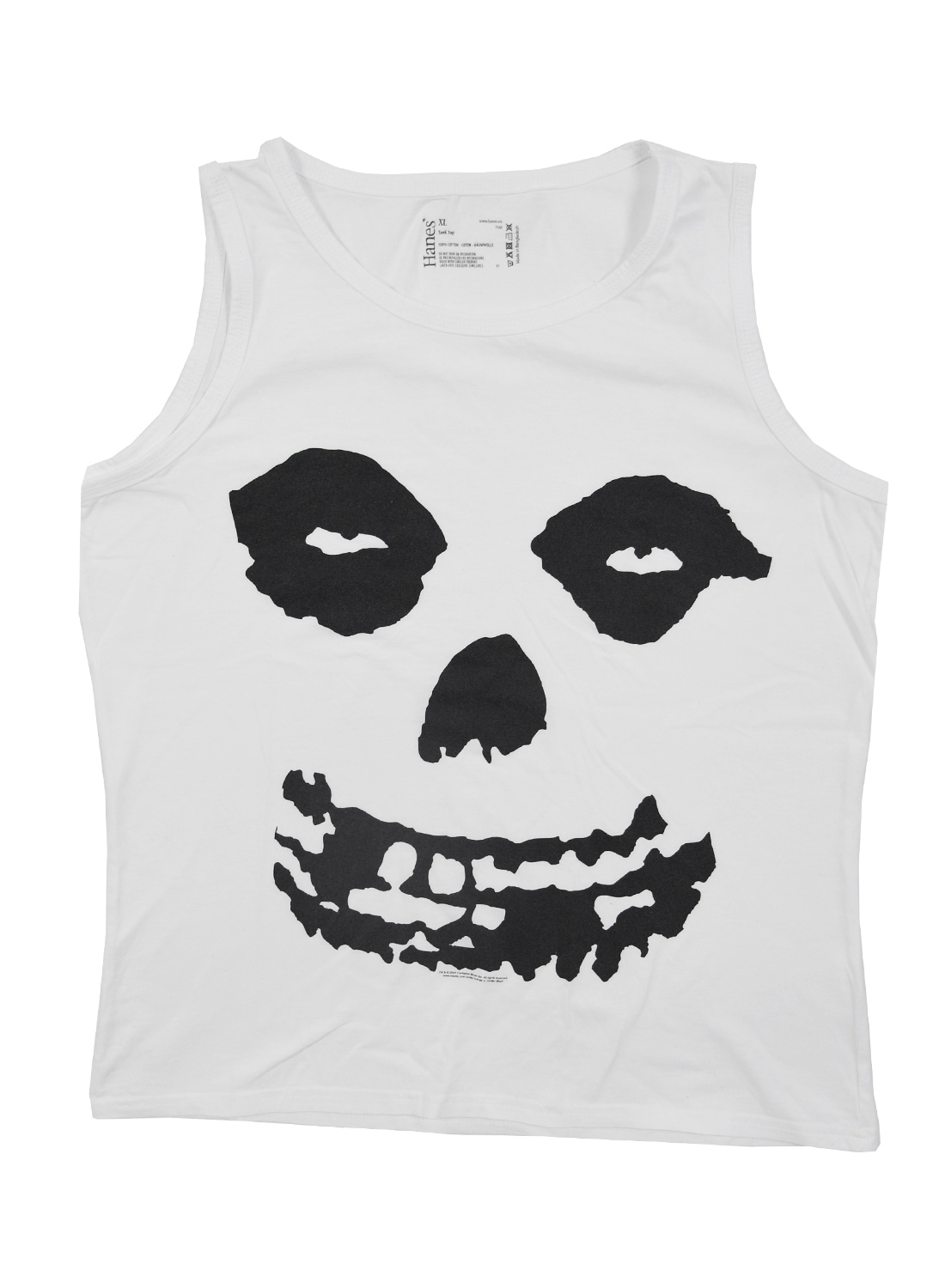 Misfits Face White Girly Tank Top