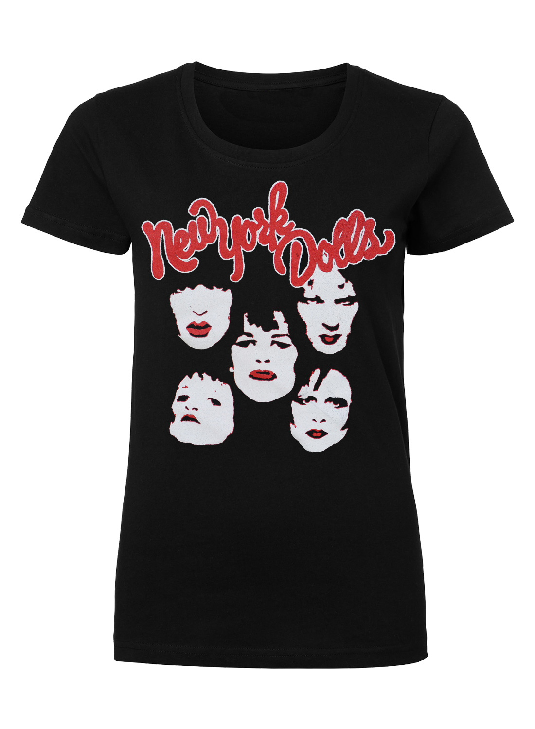 New York Dolls Faces Girly Top