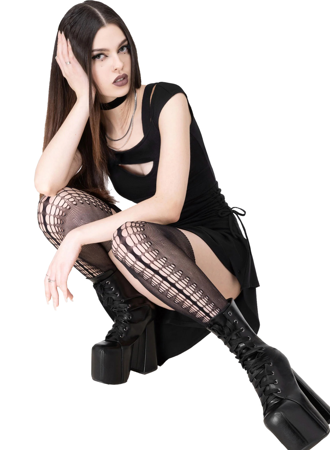 Killstar Crescent Carnage Stockings