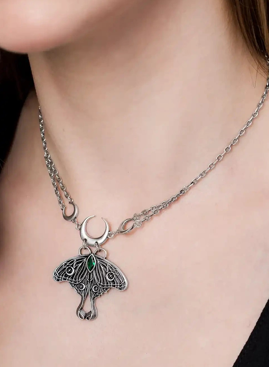 Restyle Luna Moth Necklace