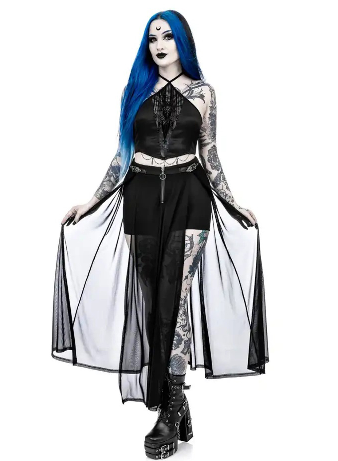 Restyle Shadows Maxi Skirt