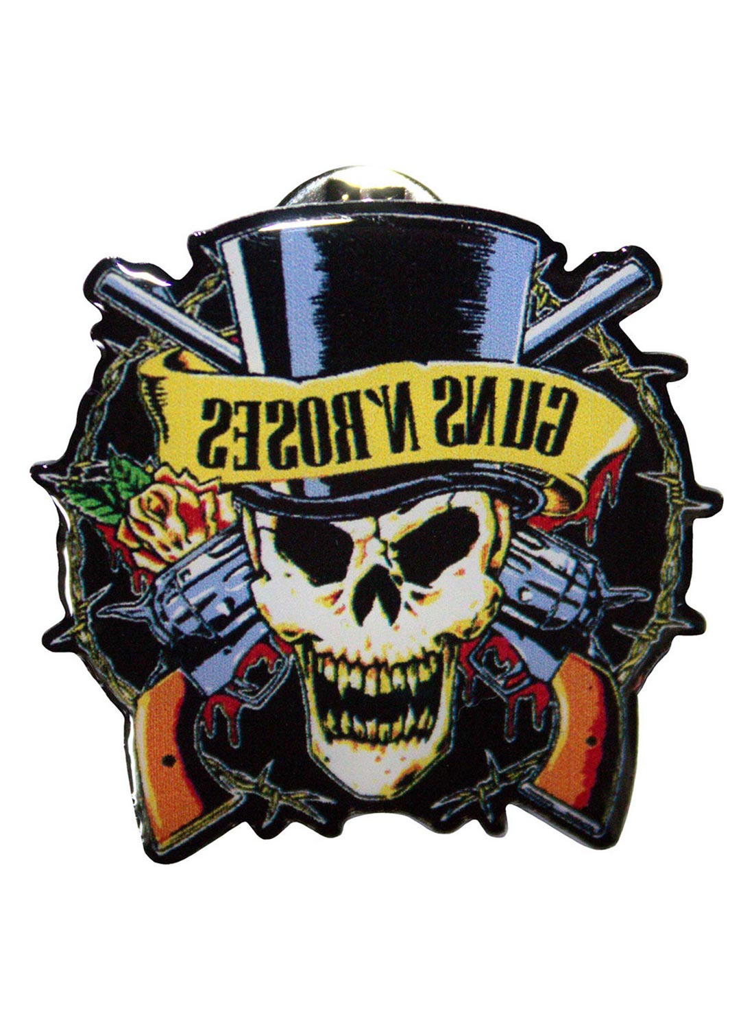 Guns 'N' Roses Top Hat Metal Pin Badge